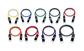 9 Stackable Resistance Bands, up to 450lbs